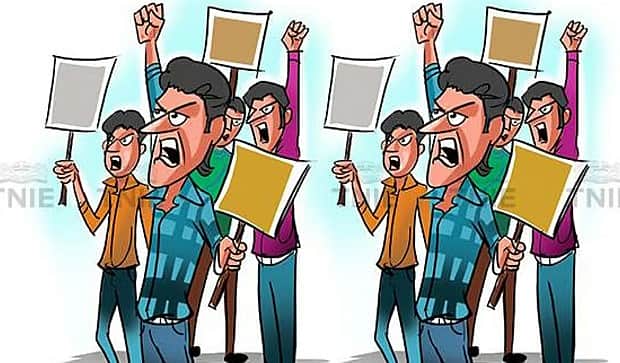 எஸ்சி/எஸ்டி நிதியை வேறு திட்டங்களுக்குப் பயன்படுத்துவதா? மாணவர்கள் போராட்டம்!